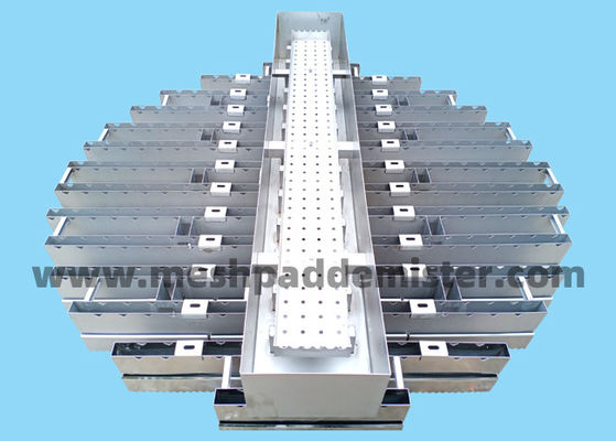 Metalldestillations-Turm Internals-Abflussrinnen-Verteiler